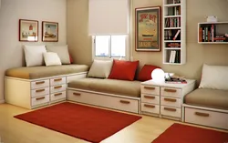 Children's bedroom with sofa design