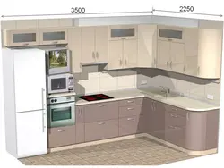 Дизайн кухни 2800 на 2800