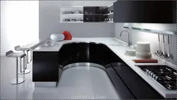 High-tech small kitchen design