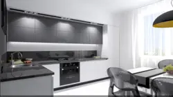 High-tech small kitchen design