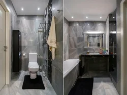 Design of two bathrooms in one apartment