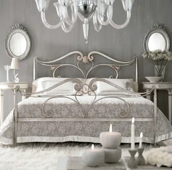 Bedroom Design With White Metal Bed