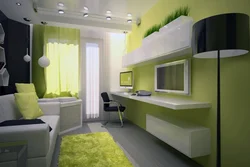 Bedroom 11 sq m design for a teenager