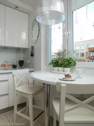 Kitchen Design With A Round Table In Khrushchev