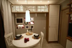 Kitchen Design With A Round Table In Khrushchev