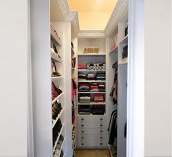 Closet storage room in the apartment photo