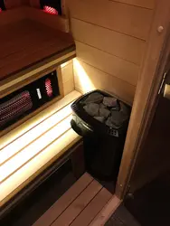 Mənzil fotoşəkildə balkonda sauna