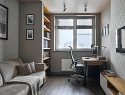 Дизайн маленького кабинета в квартире фото реальные
