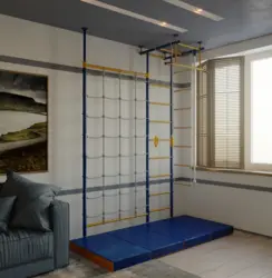 Шведская стенка в квартиру с креплением на стену фото