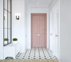 White tiles in the interior of the apartment