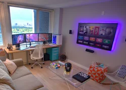 Computer room design in apartment