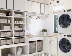 Laundry room in apartment design room