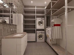 Laundry room in apartment design room