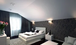 Дизайн белого потолка в спальне