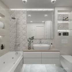 Дизайн ванной комнаты ванная слева