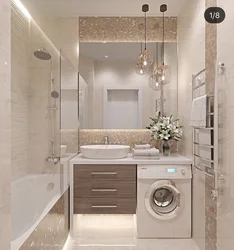 Дизайн ванной комнаты ванная слева