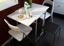 Design of folding tables for the kitchen