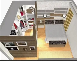 Дизайн 3 квартиры с гардеробной