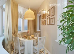 Kitchen With French Balcony Design