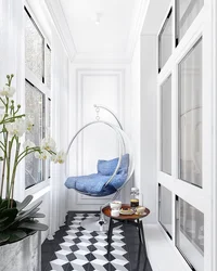 Loggia Design With Hanging Chair