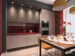 Kitchen design in a warm place