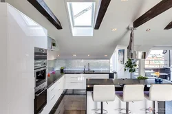 Ceiling design for kitchen with window