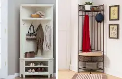 Hanger And Shoe Rack In The Hallway Design