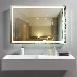 Bathroom Mirror Sink Lighting Photo