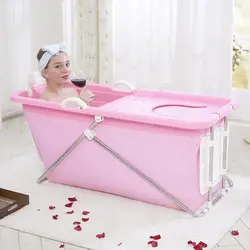 Photo folding bathtub