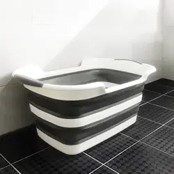 Photo folding bathtub