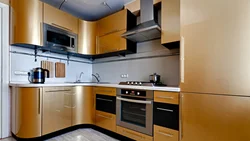 Beige gold kitchen photo