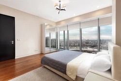 Bedroom in a new building photo