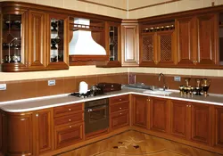 Photo of classic walnut kitchen