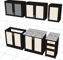 Kitchen with separate modules photo