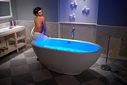 Фота ванная ў скуры