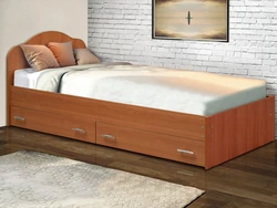 Photo of sleeping beds with drawers