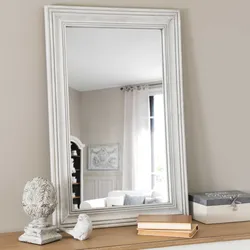 White mirror for bedroom photo