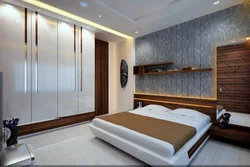 Compartment bed in the bedroom photo