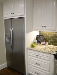 Photo In The Kitchen Near The Refrigerator