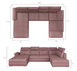 Размеры диванов для гостиной фото