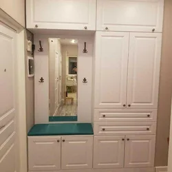 Tall cabinets in the hallway photo