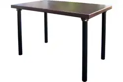 Металлический стол для кухни фото
