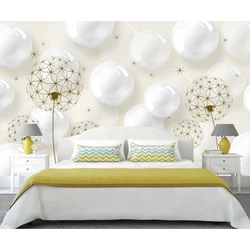 Wallpaper for bedroom dandelions photo