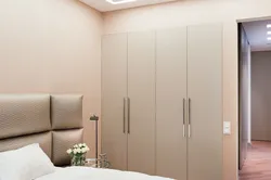 Beige wardrobes in the bedroom photo