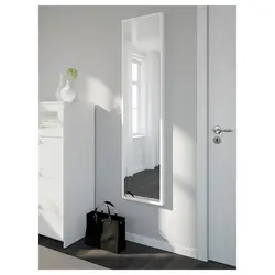 White mirror in the bathroom photo