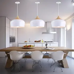 Lamp for white kitchen photo