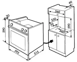 Размеры духовки для кухни фото