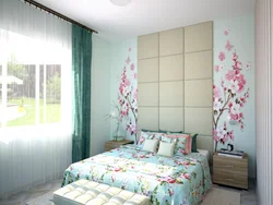 Yataq Otağının Interyerindəki Sakura Fotoşəkili