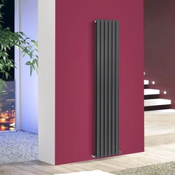 Vertical radiators in the kitchen photo