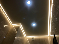 LED ceiling in the bathroom photo